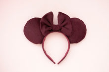 Load image into Gallery viewer, Burgundy Bliss Corduroy Ears
